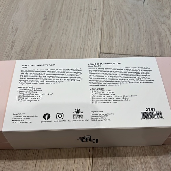 L’ange Le Duo 360 Airflow Titanium Styler - Picture 7 of 11